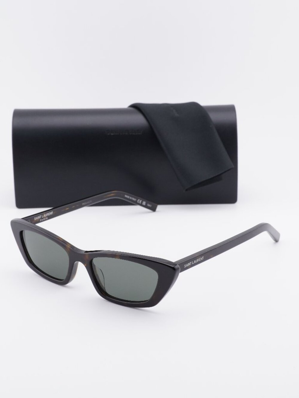 Saint Laurent SL277 010 Cat Eye Sunglasses - Havana\Grey